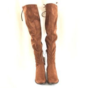 NWT Sidney Boots Over-The-Knee Cognac 9.5